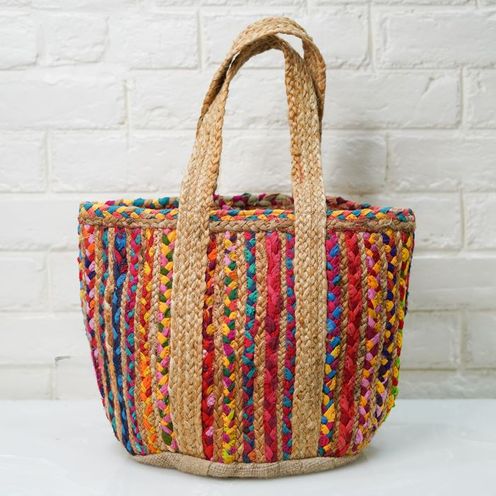 Women's Jute Bag Multicolor.