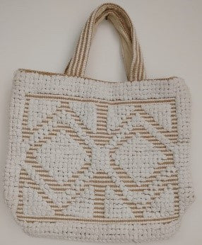 Cotton Beach White Bag.