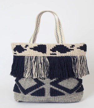 Hand Loom Cotton Tote Bag.